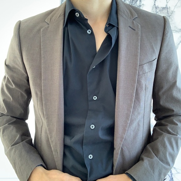 Mauro Grifoni mens Brown Blazer - Picture 2 of 7